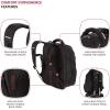 imageSwissGear Endure ScanSmart Laptop Backpack Navy Ballistic 1775InchBlackRed