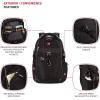 imageSwissGear Endure ScanSmart Laptop Backpack Navy Ballistic 1775InchBlackRed
