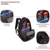 imageSwissGear Endure ScanSmart Laptop Backpack Navy Ballistic 1775InchBlackRed