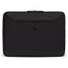 imageSwissGear Padded Zippered Laptop Sleeve MicroTwill Laptop Case with Zippered Front Compartment ampamp Fleece LiningBallistic Black