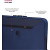 imageSwissGear Padded Zippered Laptop Sleeve MicroTwill Laptop Case with Zippered Front Compartment ampamp Fleece LiningBallistic Navy Blue