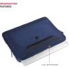 imageSwissGear Padded Zippered Laptop Sleeve MicroTwill Laptop Case with Zippered Front Compartment ampamp Fleece LiningBallistic Navy Blue