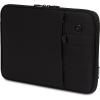 imageSwissGear Padded Zippered Laptop Sleeve MicroTwill Laptop Case with Zippered Front Compartment ampamp Fleece LiningBlack