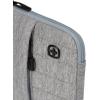 imageSwissGear Padded Zippered Laptop Sleeve MicroTwill Laptop Case with Zippered Front Compartment ampamp Fleece LiningLight Gray Heather