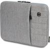 imageSwissGear Padded Zippered Laptop Sleeve MicroTwill Laptop Case with Zippered Front Compartment ampamp Fleece LiningLight Gray Heather