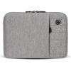 imageSwissGear Padded Zippered Laptop Sleeve MicroTwill Laptop Case with Zippered Front Compartment ampamp Fleece LiningLight Gray Heather