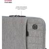 imageSwissGear Padded Zippered Laptop Sleeve MicroTwill Laptop Case with Zippered Front Compartment ampamp Fleece LiningLight Gray Heather