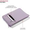 imageSwissGear Padded Zippered Laptop Sleeve MicroTwill Laptop Case with Zippered Front Compartment ampamp Fleece LiningLilac