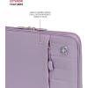 imageSwissGear Padded Zippered Laptop Sleeve MicroTwill Laptop Case with Zippered Front Compartment ampamp Fleece LiningLilac