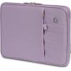 imageSwissGear Padded Zippered Laptop Sleeve MicroTwill Laptop Case with Zippered Front Compartment ampamp Fleece LiningLilac