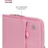 imageSwissGear Padded Zippered Laptop Sleeve MicroTwill Laptop Case with Zippered Front Compartment ampamp Fleece LiningRose