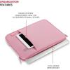 imageSwissGear Padded Zippered Laptop Sleeve MicroTwill Laptop Case with Zippered Front Compartment ampamp Fleece LiningRose