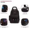 imageSwissGear Tool Bag Backpack Fits Up to 17Inch Laptop Work Pack PRO BlackBrown CanvasBlack