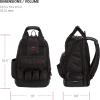 imageSwissGear Tool Bag Backpack Fits Up to 17Inch Laptop Work Pack PRO BlackBrown CanvasBlack