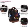 imageSwissGear Tool Bag Backpack Fits Up to 17Inch Laptop Work Pack PRO BlackBrown CanvasBlackBrown Canvas