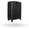 imageSwissGear Vaud Hardside Expandable Luggage with Spinner Wheels Black CheckedMedium 24Inch