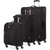 imageSwissGear 4010 Softside Luggage with Spinner Wheels Black CarryOn 18InchBlack