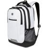 imageSwissGear 5505 Cecil 16 Laptop Backpack Black CanvasBrown  Daily Laptop Bag with Gear Attachment Options  Multiple Organizer Pockets ampamp Padded Shoulder StrapsWhite