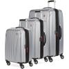 imageSwissGear 7585 Hardside Expandable Luggage with Spinner Wheels Black CarryOn 19InchSilver