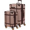 imageSwissGear 7739 Hardside Luggage Trunk with Spinner Wheels Blush CheckedLarge 26InchBlush