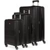 imageSwissGear 8090 Hardside Expandable Luggage with Spinner Wheels Black CheckedLarge 28InchBlack