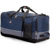 imageSwissGear Apex Duffle Bag for Travel and Gym with BungeeCord SystemBlueGrey