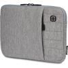 imageSwissGear Padded Zippered Laptop Sleeve MicroTwill Laptop Case with Zippered Front Compartment ampamp Fleece LiningLight Gray Heather