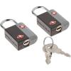 imageSwissGear TSAApproved Travel Sentry Luggage Locks  Set of 2 Mini Locks with 2 Keys Red One SizeBlack