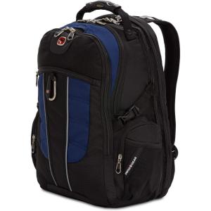 imageSWISSGEAR 1753 ScanSmart Laptop Backpack AbrasionResistant ampamp TravelFriendly Laptop Backpack BlackNavyBlackNavy