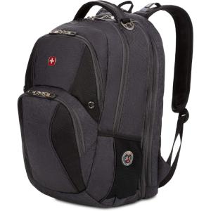 imageSwiss Gear SA1908 Black TSA Friendly ScanSmart Laptop Backpack  Fits Most 17 Inch Laptops and TabletsSlate Cement
