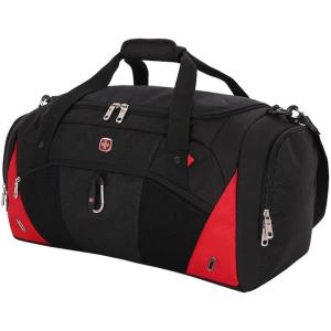 imageSwissGear 1900 22quot Duffel Bag Gym Bag Travel Duffle Bags Mens and Womens  BlackRed