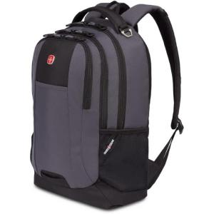 imageSwissGear 5505 Cecil 16 Laptop Backpack Black CanvasBrown  Daily Laptop Bag with Gear Attachment Options  Multiple Organizer Pockets ampamp Padded Shoulder StrapsDark GreyBlack