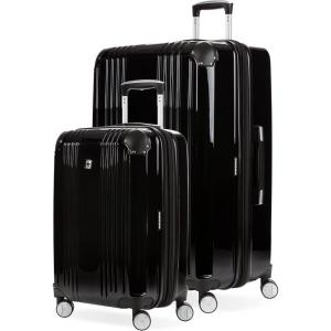 imageSwissGear 7786 Hardside Expandable Luggage with Spinner Wheels Black CarryOn 20InchBlack