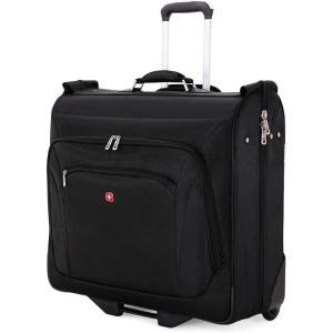 imageSwissGear 7895 Premium Rolling Garment Bag Bonus Hanging Feature Mens and Womens Carryon Luggage  Grey HeatherBlack