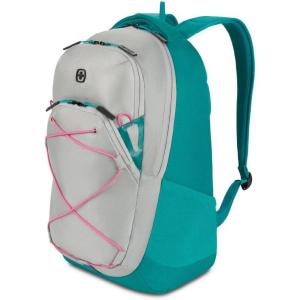 imageSwissGear 8175 Laptop Backpack NavyGrey Heather 18 InchesTealLight Grey Heather