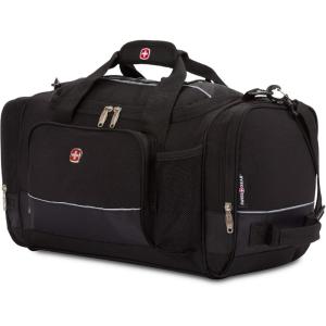 imageSwissGear Apex Duffle Bag for Travel and Gym with BungeeCord SystemBlack