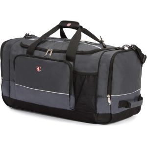 imageSwissGear Apex Duffle Bag for Travel and Gym with BungeeCord SystemCharcoal
