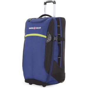 imageSwissGear Apex Exec Wheeled Rolling Duffel 8Day Capacity SoftShell Luggage Mens and Womens  BlueGreenBlueGreen