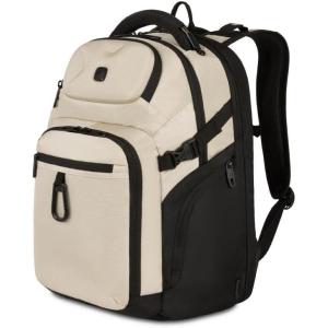 imageSwissGear Endure ScanSmart Laptop Backpack Navy Ballistic 1775InchVintage Khaki
