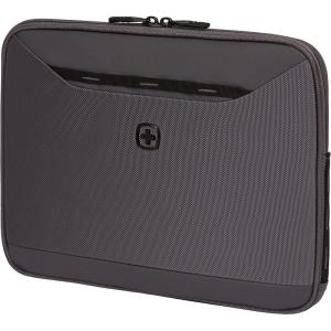 imageSwissGear Padded Zippered Laptop Sleeve MicroTwill Laptop Case with Zippered Front Compartment ampamp Fleece LiningBallistic Stingray