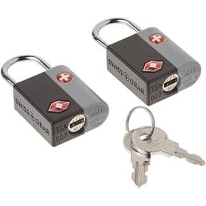 imageSwissGear TSAApproved Travel Sentry Luggage Locks  Set of 2 Mini Locks with 2 Keys Red One SizeBlack