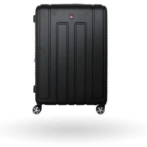 imageSwissGear Vaud Hardside Expandable Luggage with Spinner Wheels Black CheckedMedium 24Inch