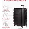 imageSwissGear 7366 Signature Hardside Expandable Luggage with Spinner Wheels TSA Lock CupHolder Chocolate 2Piece Set 1927Black