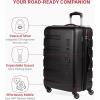 imageSwissGear 7366 Signature Hardside Expandable Luggage with Spinner Wheels TSA Lock CupHolder Chocolate 2Piece Set 1927Black