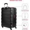 imageSwissGear 7366 Signature Hardside Expandable Luggage with Spinner Wheels TSA Lock CupHolder Chocolate 2Piece Set 1927Black