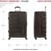 imageSwissGear 7366 Signature Hardside Expandable Luggage with Spinner Wheels TSA Lock CupHolder Chocolate 2Piece Set 1927Chocolate