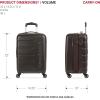 imageSwissGear 7366 Signature Hardside Expandable Luggage with Spinner Wheels TSA Lock CupHolder Chocolate 2Piece Set 1927Chocolate