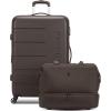 imageSwissGear 7366 Signature Hardside Expandable Luggage with Spinner Wheels TSA Lock CupHolder Chocolate 2Piece Set 1927Chocolate