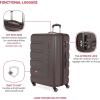 imageSwissGear 7366 Signature Hardside Expandable Luggage with Spinner Wheels TSA Lock CupHolder Chocolate 2Piece Set 1927Chocolate
