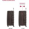 imageSwissGear 7366 Signature Hardside Expandable Luggage with Spinner Wheels TSA Lock CupHolder Chocolate 2Piece Set 1927Chocolate